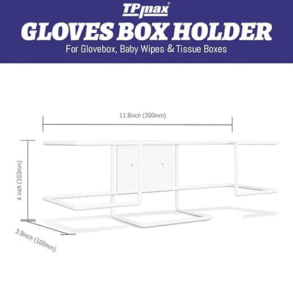 XL Gloves Box Facial Tissue Box Holder, Wire Rack Dispenser - Image 2