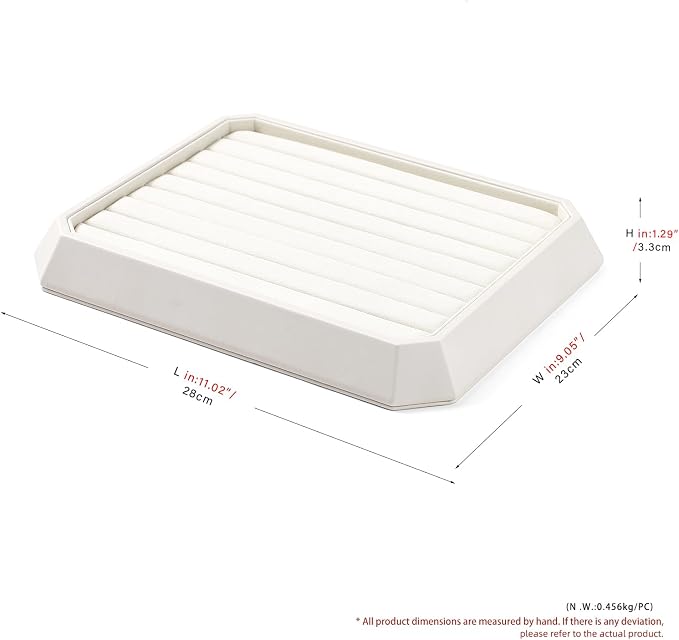 Premium PU Leather Stackable Jewelry Ring Display Tray Ring Earring Display - Image 7