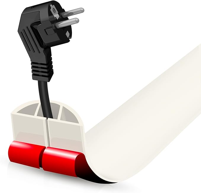 Floor Cord Cover Cable Cavity Self Adhesive Cord Hider Floor 3.3FT Floor Cable by DBHXXMB-HH