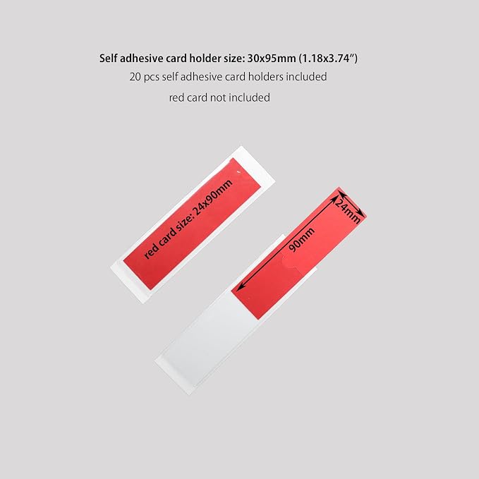 Clear Adhesive Pockets Sleeves, Plastic Self Adhesive Label Holders Pockets - Image 6