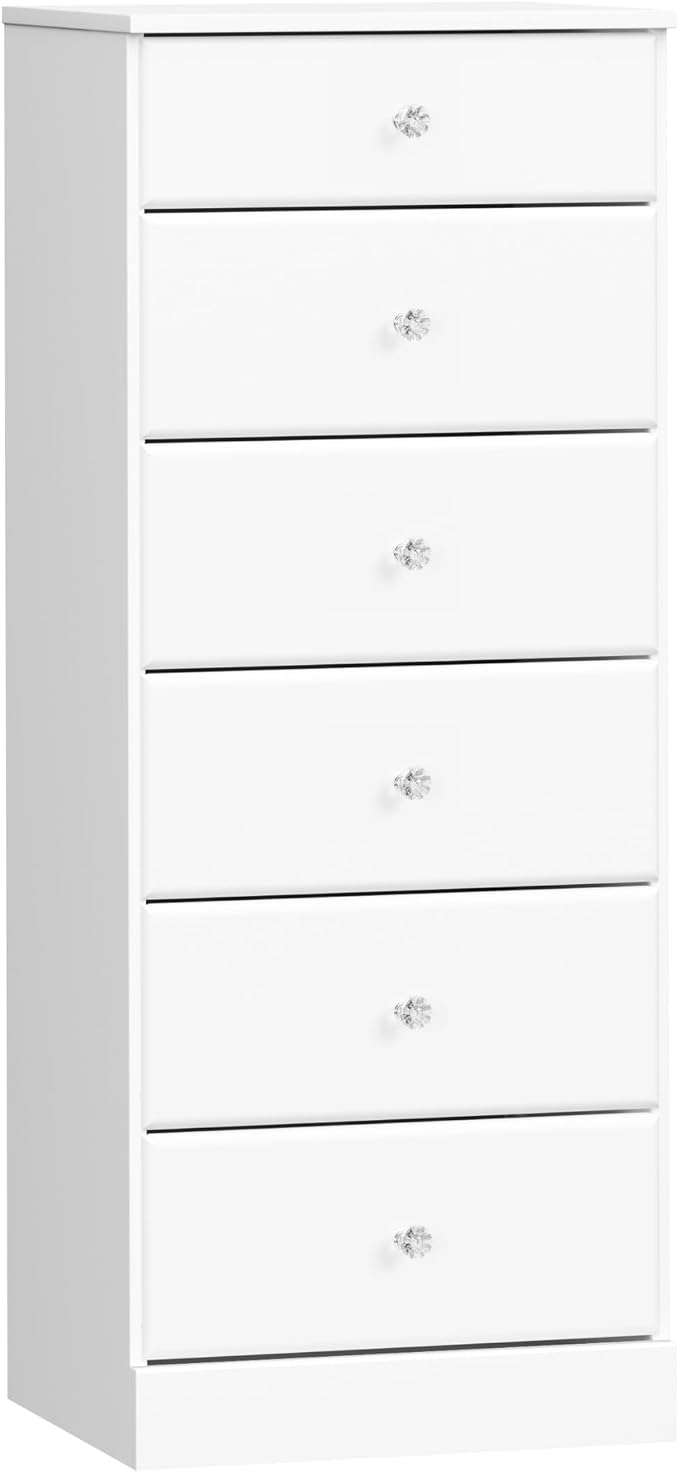 Prepac Astrid Simplistic 6-Drawer Tall Dresser by PREPACRTASTORAGEFURNITURE