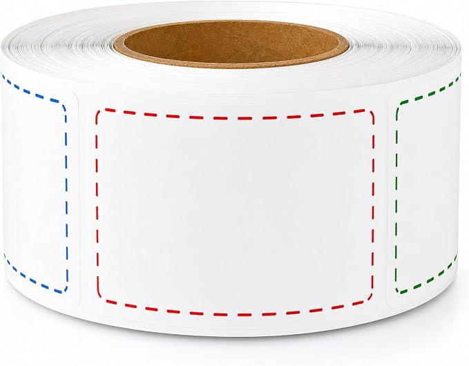 500 Removable Freezer Labels, 2 x 3 in, Waterproof Oil-Resistant Stickers | 500 by YWEAUIV