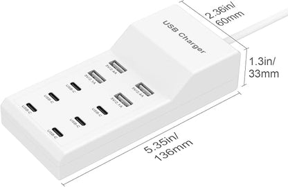 USB Charging Station for Multiple Devices USB Wall Charger Power Hub Strip - Image 3