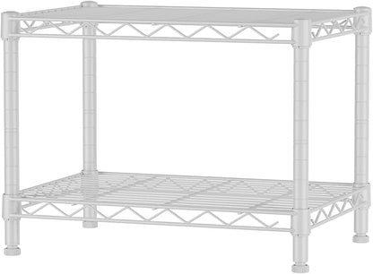 SINGAYE Small Wire 2 Shelves Pantry Metal Shelf Floor Organizer Under Desk | - Image 8