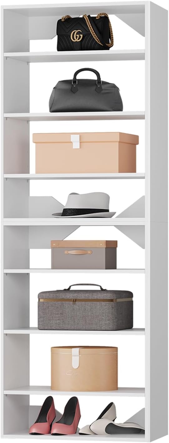 ROOMTEC Modular Closet System, 31.5" Shelf Closet Tower Wall-Mounted Closet by ROOMTEC
