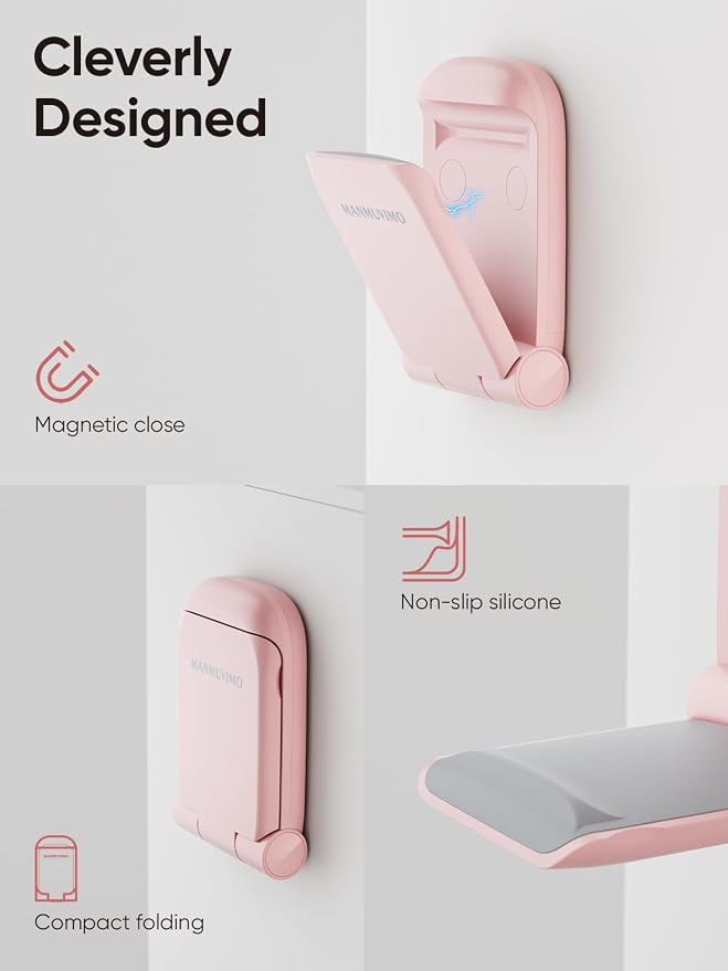 MAMUVIMO Headphone Stand, Headset Stand Foldable ＆ Sticky, Headphone Holder - Image 5