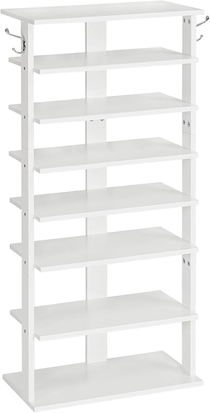 HOOBRO Vertical Shoe Rack, 8 Tier Wooden Shoe Storage Organizer by HOOBRO