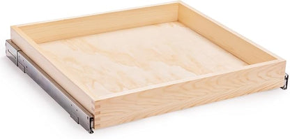 32''W x 21''D x 3''H Pull Out Cabinet Drawer Soft Close Slide Out Wood Organizer by Mulush