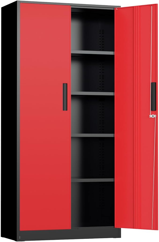 INTERGREAT Metal Storage Cabinet, Tall Metal Cabinet by INTERGREAT