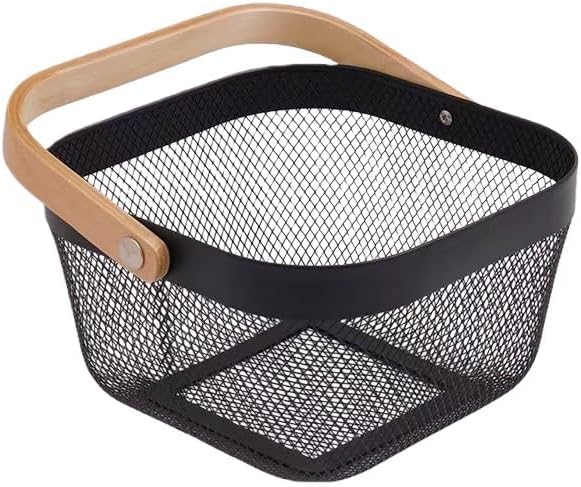 AJIODA Metal Mesh Wire Basket, Mini Steel Basket - Image 2