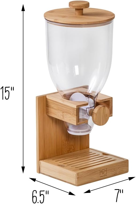 ZevrO Honey-Can-Do Bamboo Cereal Dispenser - Image 5
