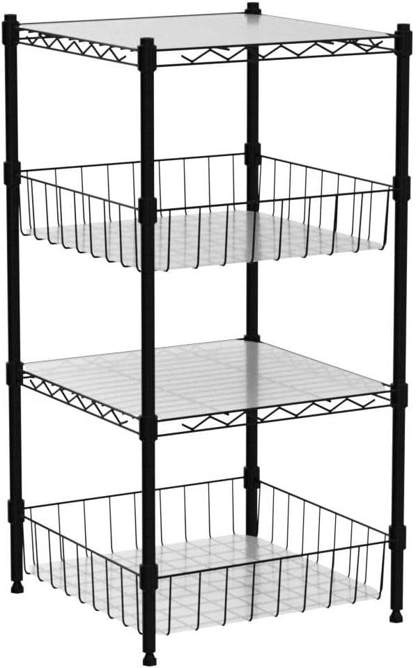 CAPHAUS NSF Wire Shelving Unit w/Baskets & Liner, Storage Rack Corner Shelves - Image 5