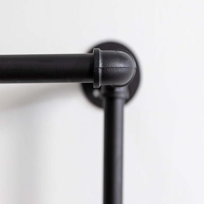 Clothes Rack, Industrial Wall Pipe Clothing Rack - Image 5