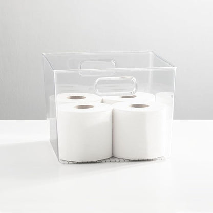 mDesign Plastic Modern Storage Organizer Bin Basket - Image 2