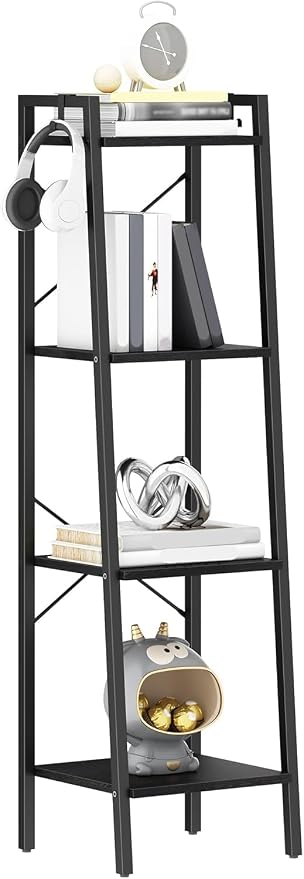 Hzuaneri Ladder Shelf, Freestanding Corner Storage Shelf | Bookcase - Image 9