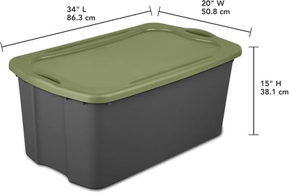 30 Gallon Plastic Storage Bin – Full-Grip Handles, Easy-Carry Stackable Heavy - Image 5