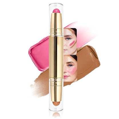evpct 2In1 Blush Contour Multiuse Makeup Stick, Berry Tan & Brown Creamy Butter by evpct