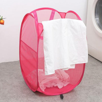 Foldable Mesh Popup Laundry Hamper, Laundry Basket Easy to Open and Fold - Image 6