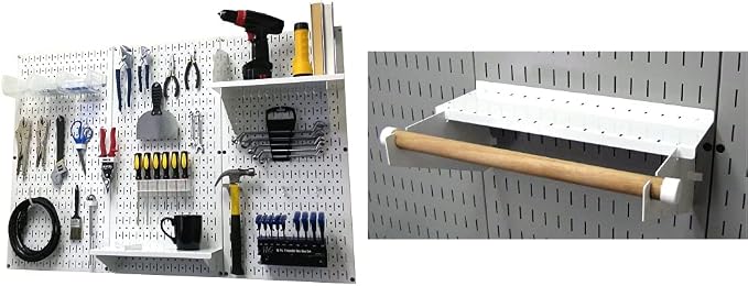 Wall Control Pegboard Organizer 4 ft. Metal Pegboard Standard Tool Storage Kit by Wall+Control