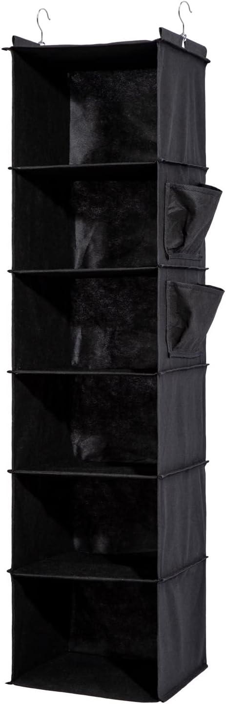 6-Shelf Hanging Closet Organizer and Storage, Collapsible Hanging Shelves by WelcometoYRCBEHFU
