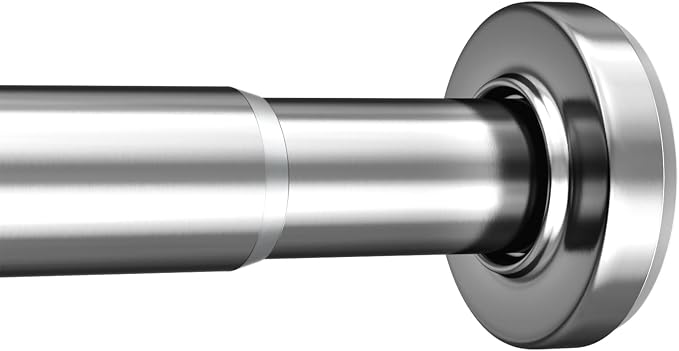 AmazerBath Spring Tension Shower Curtain Rod, 31-46.5 Inches Heavy Duty Tension by AmazerBath