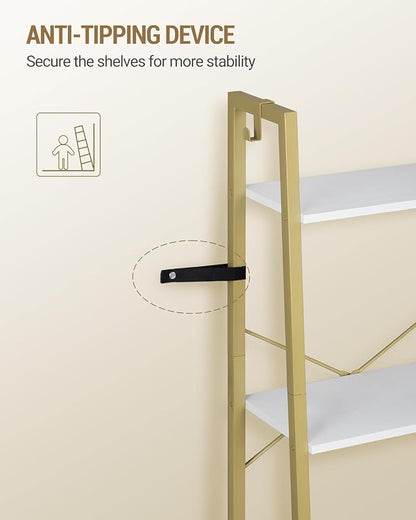 Hzuaneri Ladder Shelf, Freestanding Corner Storage Shelf | Bookcase - Image 5