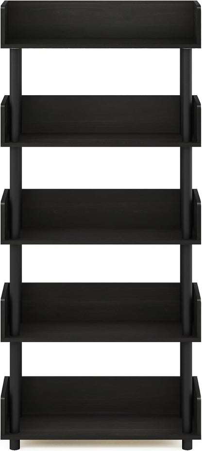 Furinno TURN-N-TUBE 5-Tier Display Shelf, Storage Shelves, Book Shelf, Open - Image 6