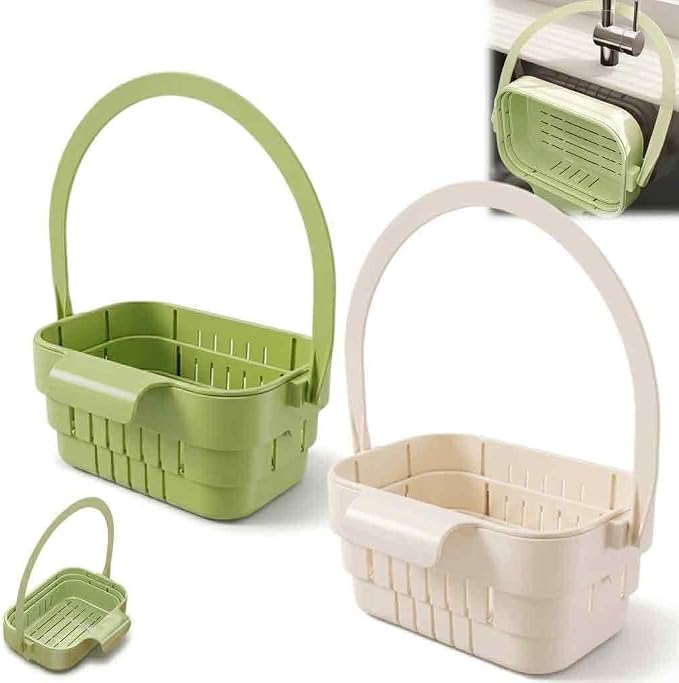 Foldable Hanging Kitchen Sink Drain Basket, Collapsible Space Saving Colander by Unknown