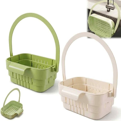 Foldable Hanging Kitchen Sink Drain Basket, Collapsible Space Saving Colander by Unknown