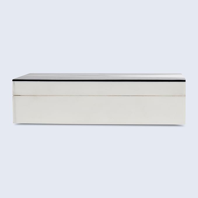Handicrafts Home Black and White Decorative Storage Box - Image 4