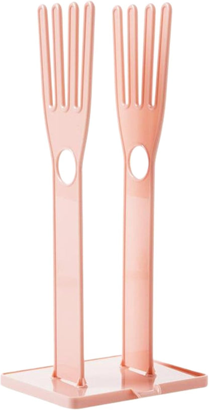 Kitchen Glove Holder, Finger Shape Plastic Dish Glove Dryer Holder - Image 5