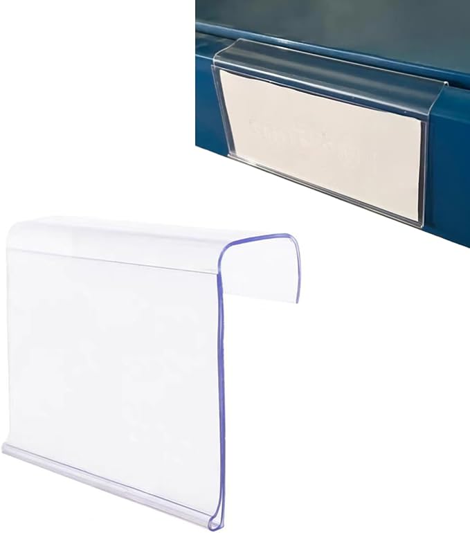 90 Pack Plastic Label Holders, Price Tag Display Holder by Unknown