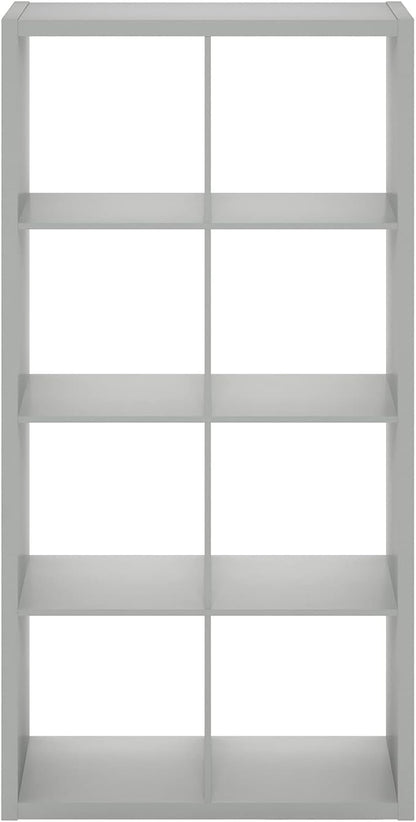 Furinno Cubicle Open Back Decorative Cube Storage Organizer, Light Grey | 14.6" - Image 11