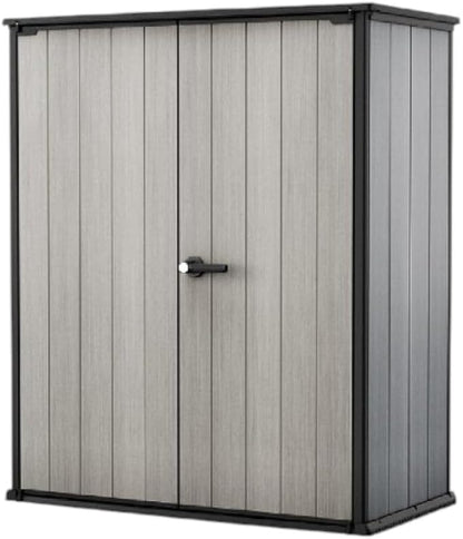 Keter Premier Tall 4.6x5.6 ft Resin Outdoor Storage Shed, Backyard Garden Shed by Unknown