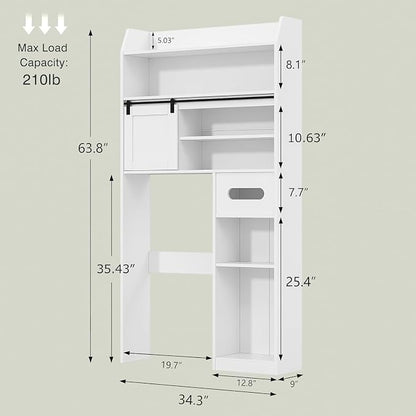 VECELO Over The Toilet Storage Cabinet - Image 2