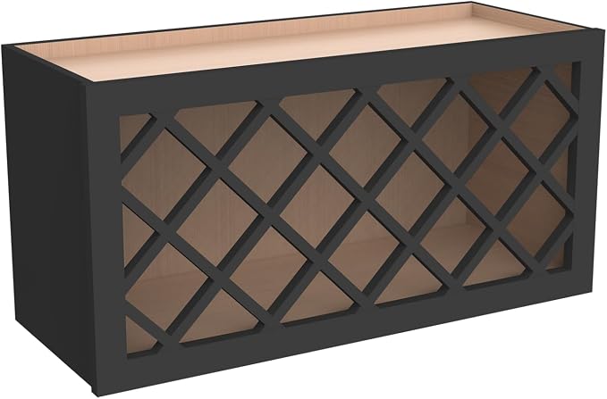 Solid Wood RTA Wine Bottle Rack Wall Cabinet - Image 5