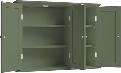 ChooChoo Laundry Cabinet with 3 Doors and Adjustable Shelves | 9.06"D x 31.1"W - Image 9