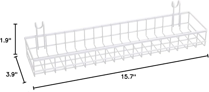 Kaforise Multipurpose Mesh Wall Metal Wire Basket, Grid Panel Hanging Tray - Image 4