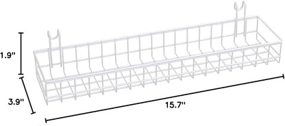 Kaforise Multipurpose Mesh Wall Metal Wire Basket, Grid Panel Hanging Tray - Image 4