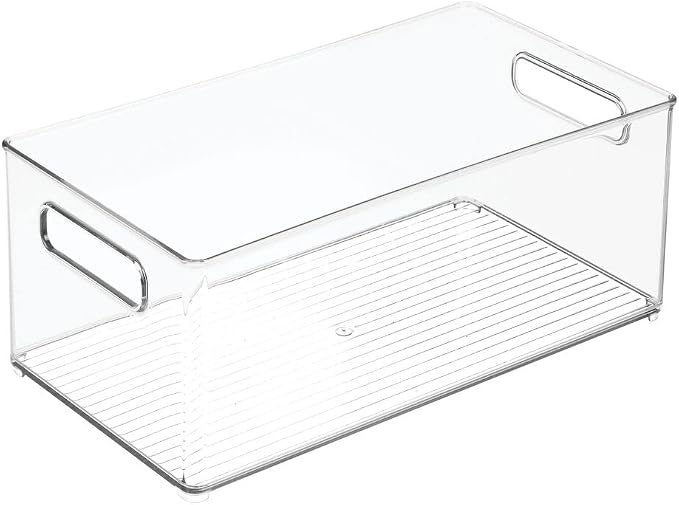 mDesign Plastic Deep Bin Organizer Caddy Container w/ Handles - Image 10