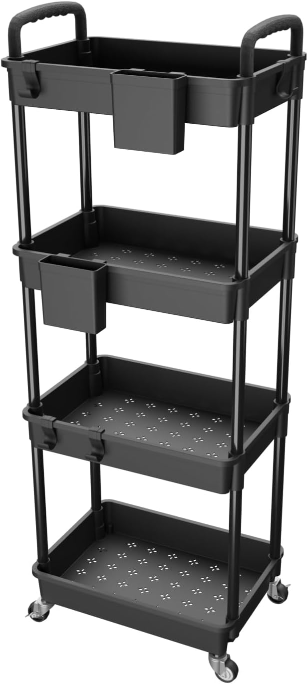 4 Tier Rolling Utility Cart by REBECAT