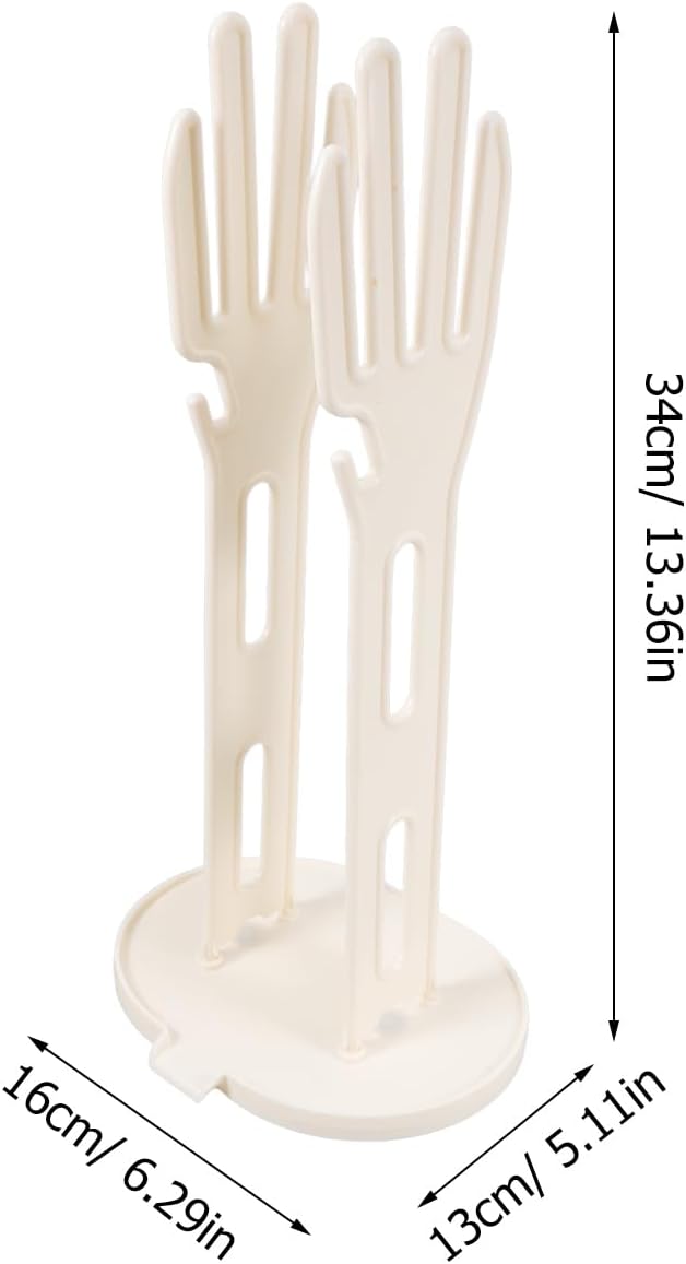 Kitchen Glove Holder with Drain Storage Rack and Water Collection Base - Image 4