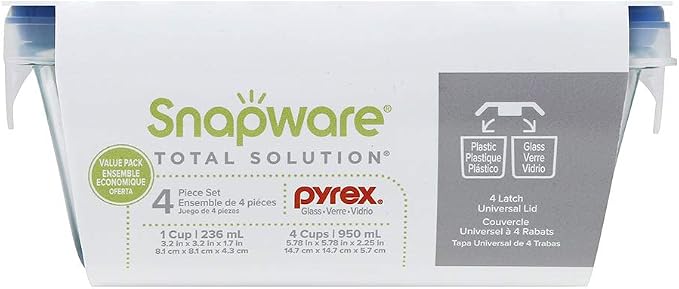Snapware Total Solutions Glass Food Storage Containers Set, Airtight & - Image 7