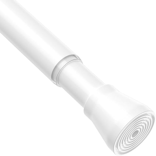 MEXAU 1Pack Spring Tension Curtain Rod 27-50 inch White Small Tension Rod | by MEXAUSPRINGCURTAINRODS