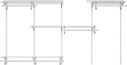 ClosetMaid ShelfTrack Wire Closet Organizer System, Adjustable from 5 to 8 Ft. - Image 12