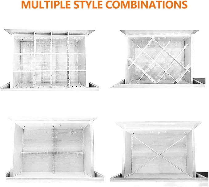 12Pcs Drawer Dividers, 16.93" x 2.76", Large Adjustable Drawer Organizer - Image 7