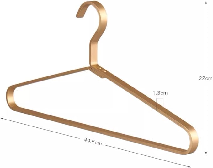 Premium Matte Gold Aluminum Coat Hangers 90 Piece Set, 16.5” Extra Smooth & - Image 8