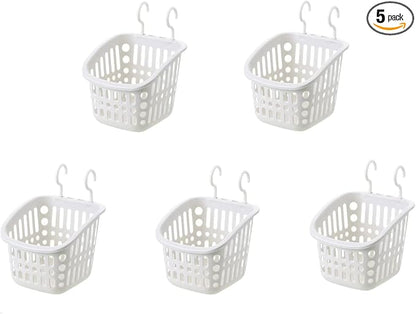 5PCS Plastic Hanging Baskets for Shower, Hanging Basket Organizer by Doitxue