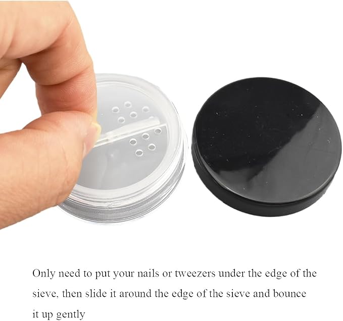 HAHIYO 1Pcs 10ml/0.34oz Plastic Empty Travel Compact Case Makeup Cosmetic Jar - Image 5