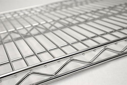 Omega 36" Deep x 72" Wide x 36" High 3 Tier Chrome Starter Shelving Unit - Image 4